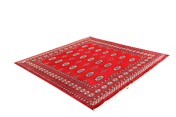 Red Bokhara 6' 7 x 6' 10 - No. 60804 - ALRUG Rug Store