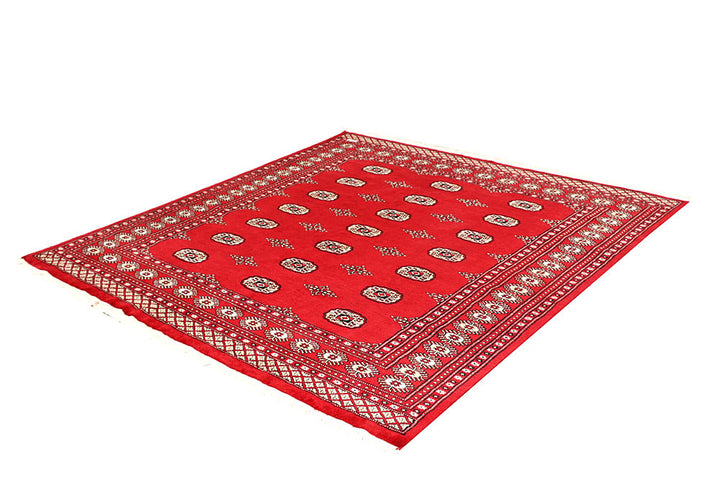 Red Bokhara 6' 7 x 6' 10 - No. 60804 - ALRUG Rug Store