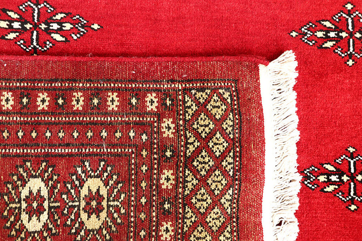 Red Bokhara 6' 7 x 6' 10 - No. 60804 - ALRUG Rug Store