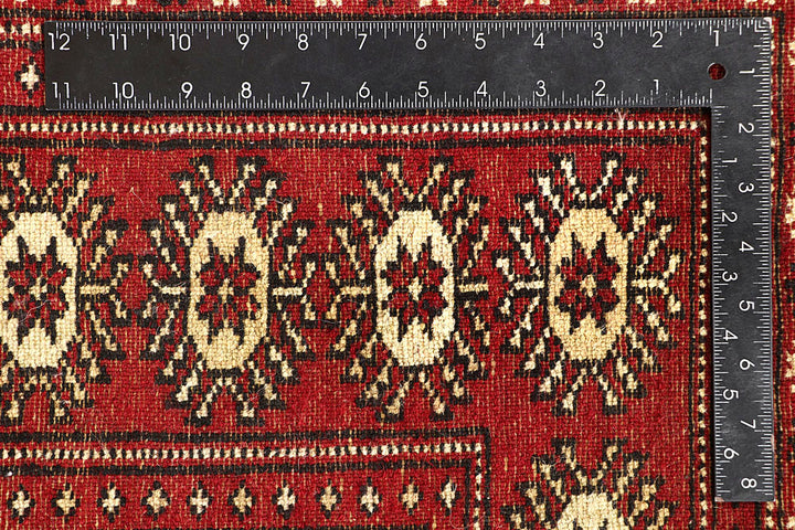 Red Bokhara 6' 7 x 6' 10 - No. 60804 - ALRUG Rug Store