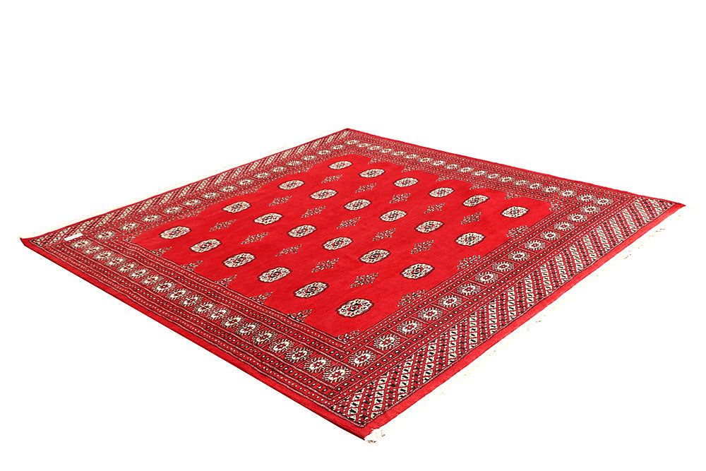Red Bokhara 6' 8 x 6' 10 - No. 60805 - ALRUG Rug Store