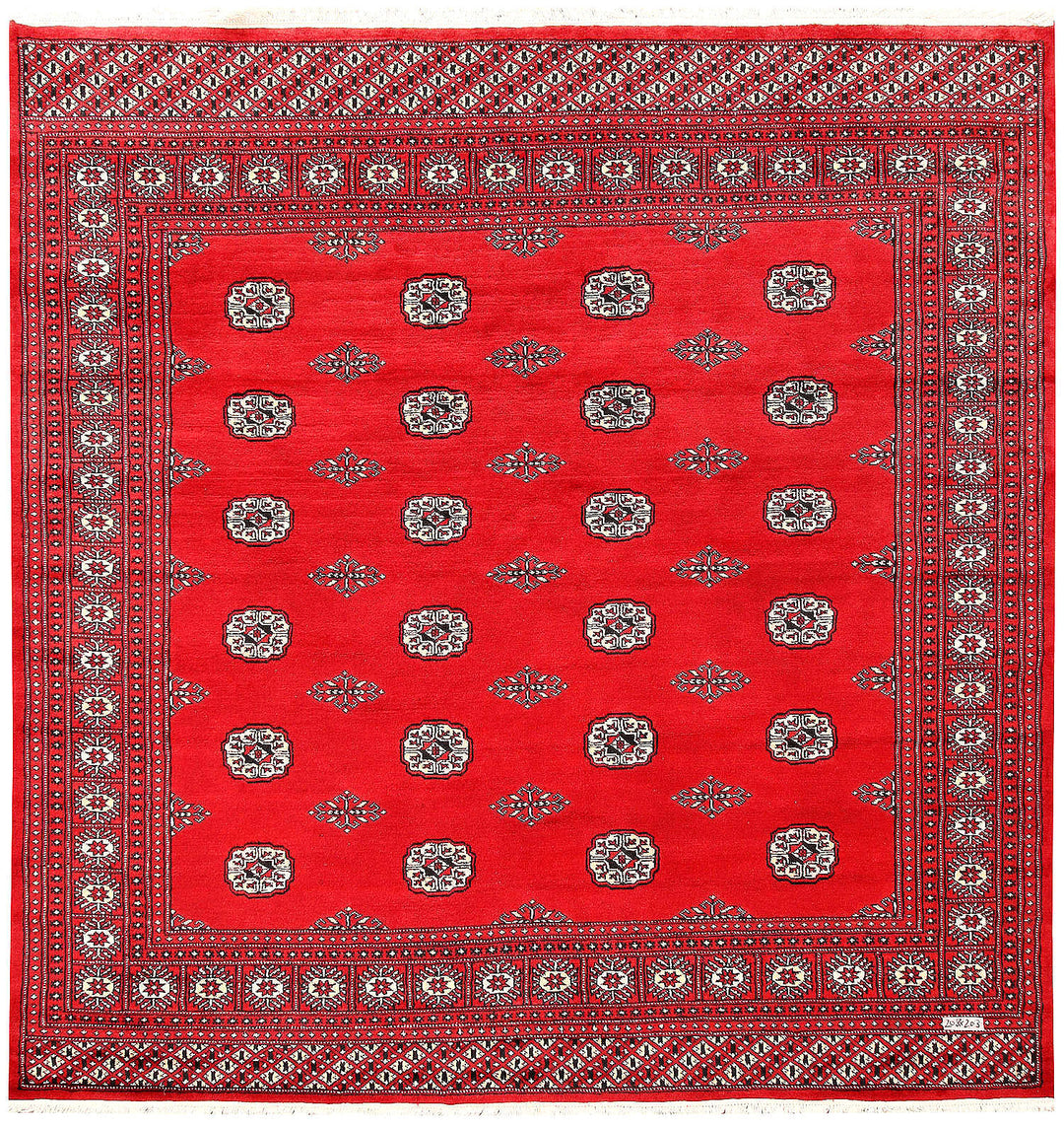 Red Bokhara 6' 8 x 6' 10 - No. 60805 - ALRUG Rug Store