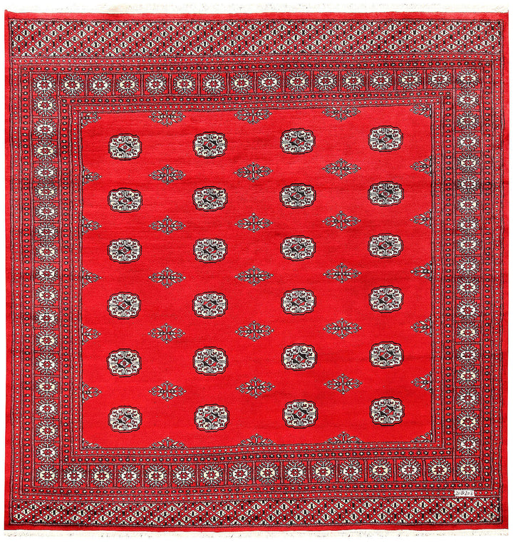 Red Bokhara 6' 8 x 6' 10 - No. 60805 - ALRUG Rug Store