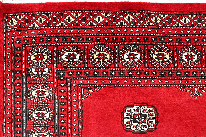 Red Bokhara 6' 8 x 6' 11 - No. 60806 - ALRUG Rug Store