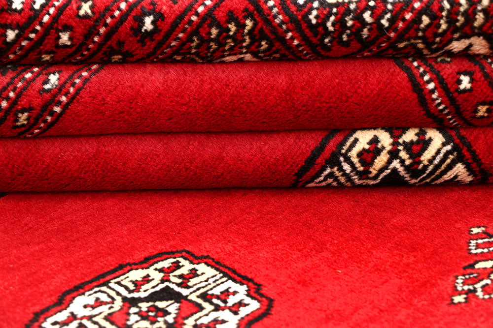 Red Bokhara 6' 8 x 6' 11 - No. 60806 - ALRUG Rug Store