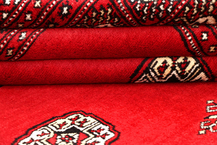 Red Bokhara 6' 8 x 6' 11 - No. 60806 - ALRUG Rug Store