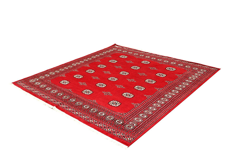 Red Bokhara 6' 8 x 6' 11 - No. 60806 - ALRUG Rug Store