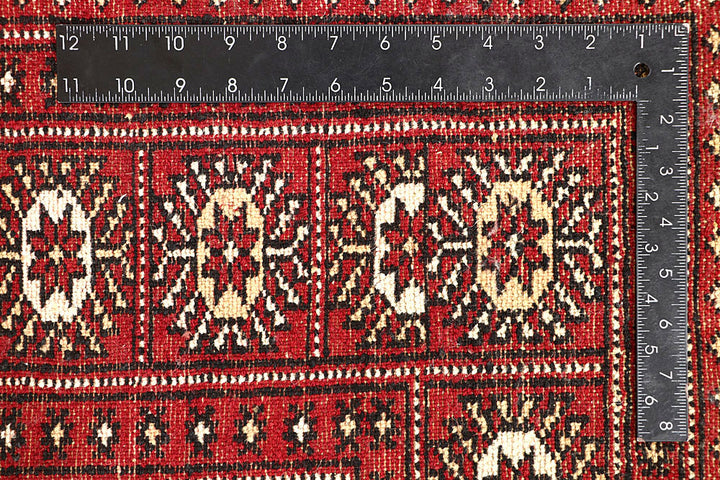 Red Bokhara 6' 8 x 6' 11 - No. 60806 - ALRUG Rug Store