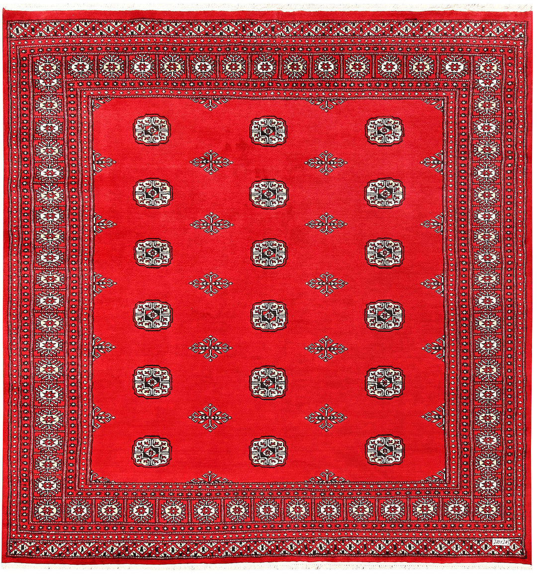 Red Bokhara 6' 8 x 6' 11 - No. 60806 - ALRUG Rug Store