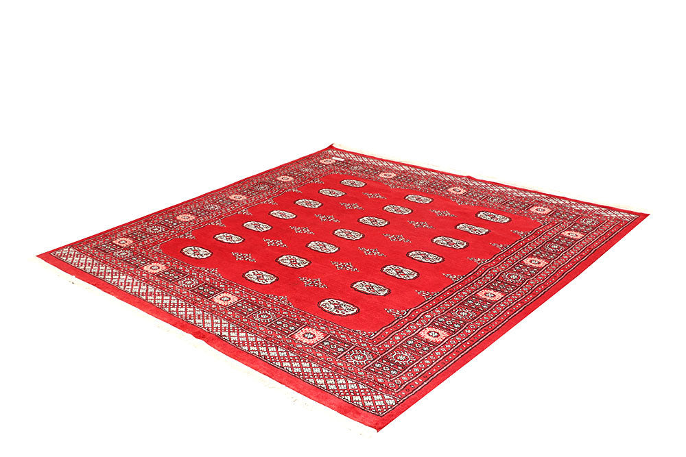 Red Bokhara 6' 9 x 6' 7 - No. 60807 - ALRUG Rug Store