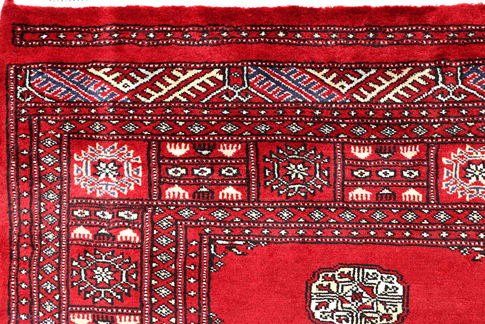 Red Bokhara 6' 7 x 7' 1 - No. 60808 - ALRUG Rug Store