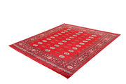 Red Bokhara 6' 7 x 7' 1 - No. 60808 - ALRUG Rug Store