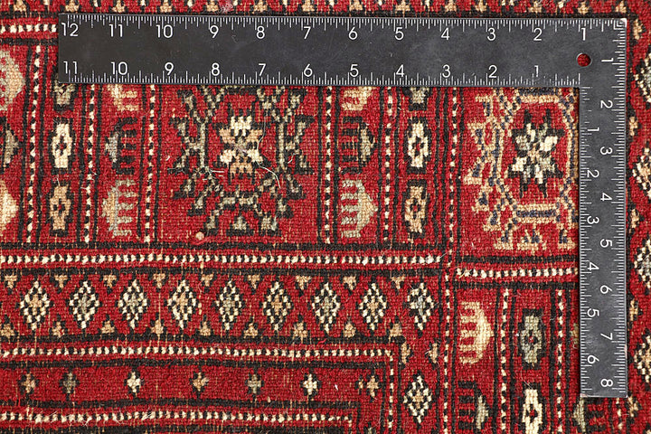 Red Bokhara 6' 7 x 7' 1 - No. 60808 - ALRUG Rug Store