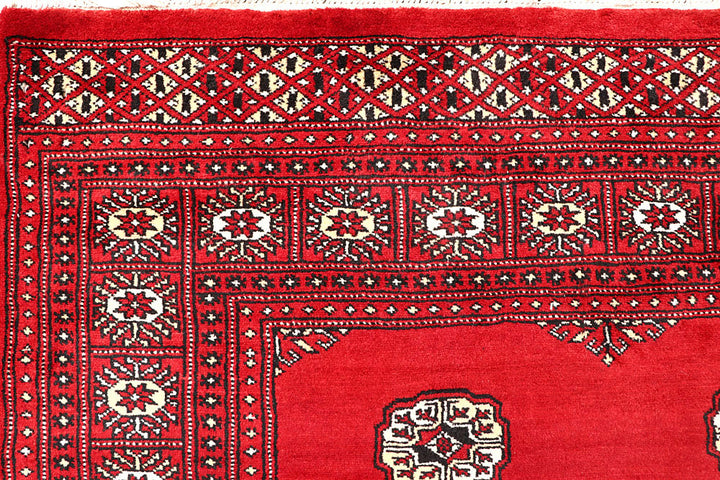 Red Bokhara 6' 7 x 6' 11 - No. 60809 - ALRUG Rug Store