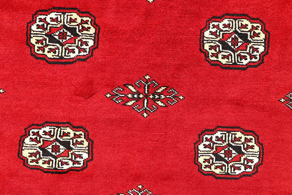 Red Bokhara 6' 7 x 6' 11 - No. 60809 - ALRUG Rug Store