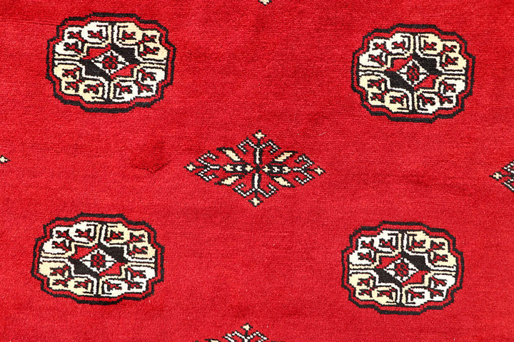 Red Bokhara 6' 7 x 6' 11 - No. 60809 - ALRUG Rug Store