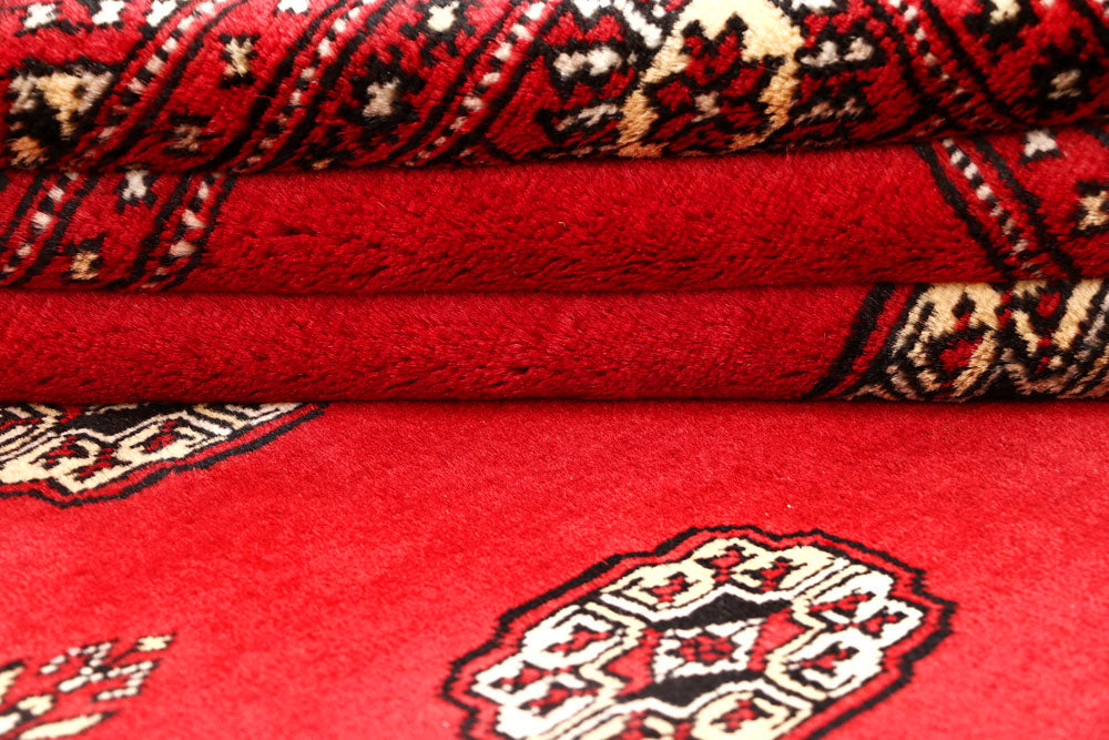Red Bokhara 6' 7 x 6' 11 - No. 60809 - ALRUG Rug Store