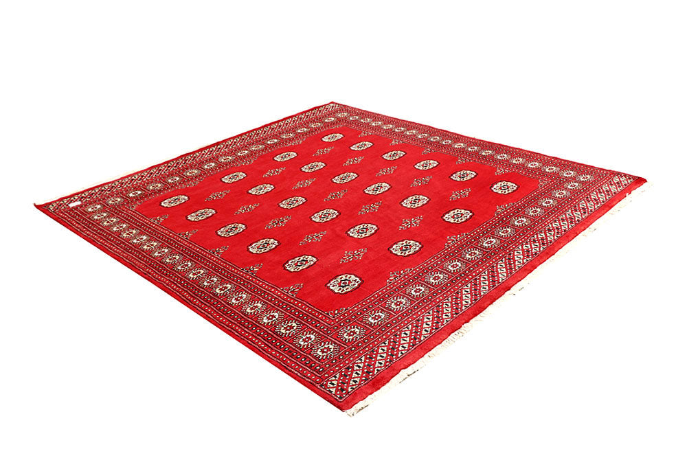 Red Bokhara 6' 7 x 6' 11 - No. 60809 - ALRUG Rug Store