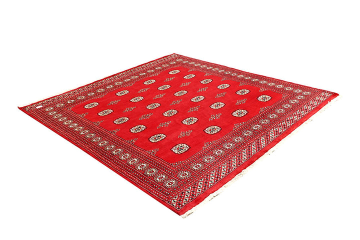 Red Bokhara 6' 7 x 6' 11 - No. 60809 - ALRUG Rug Store