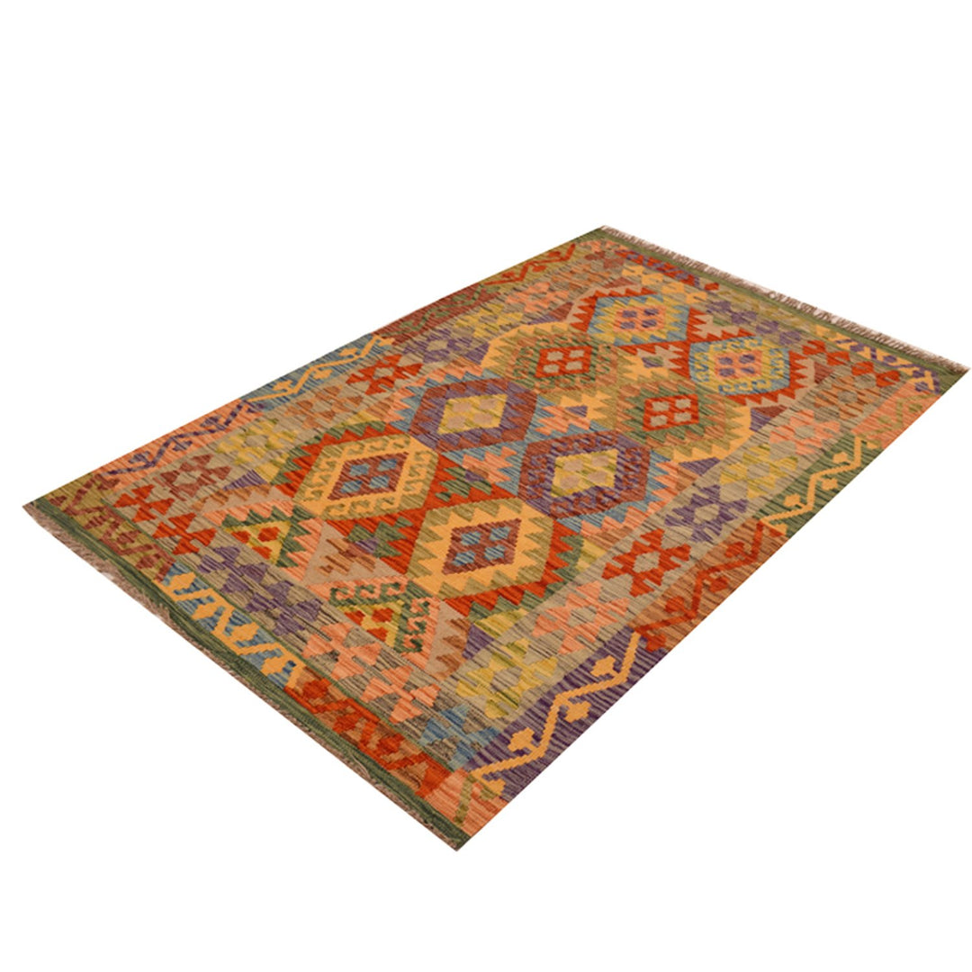 Vegetable Kilim 3' 8 x 5' 8 (ft) - No. AL87053 - ALRUG Rug Store
