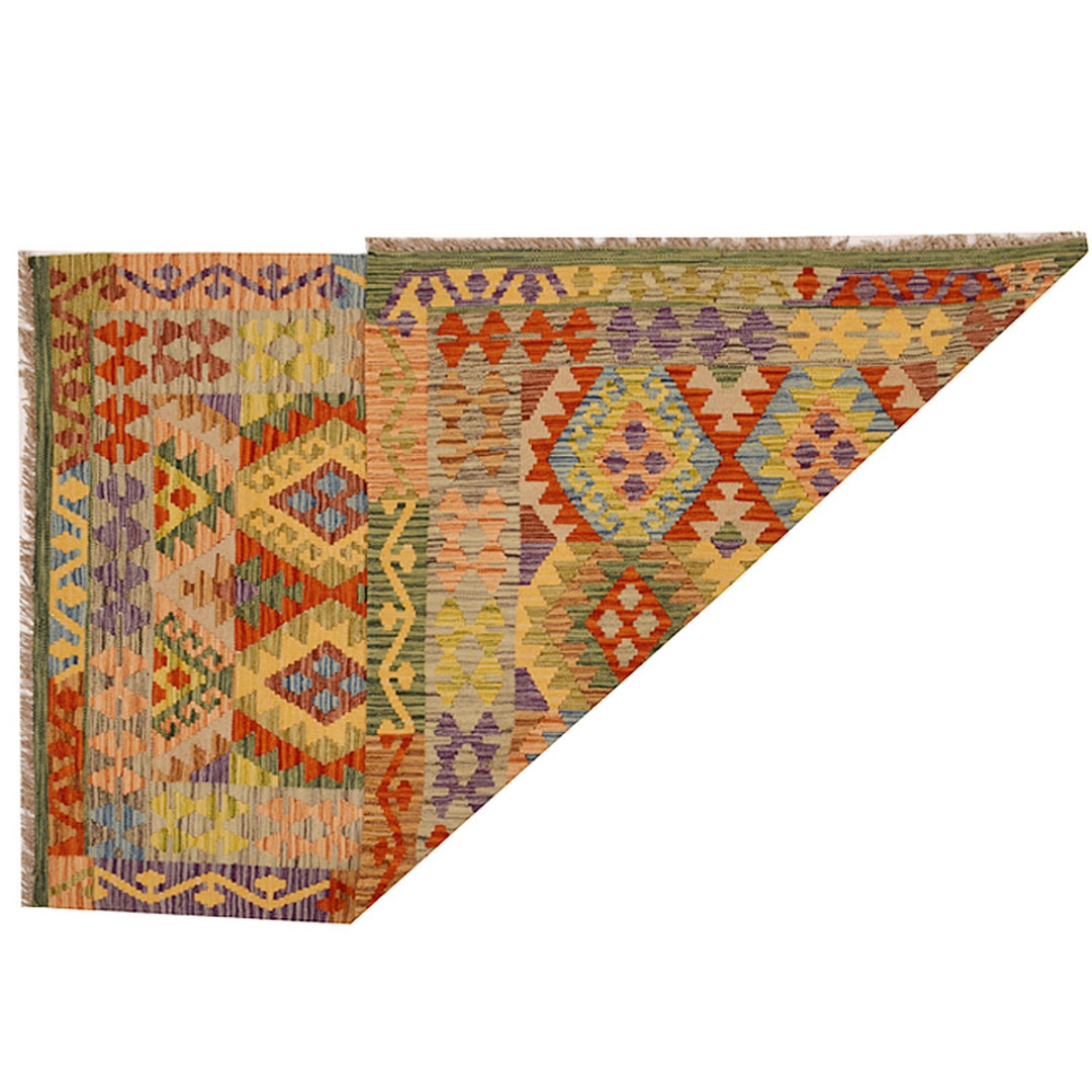 Vegetable Kilim 3' 8 x 5' 8 (ft) - No. AL87053 - ALRUG Rug Store