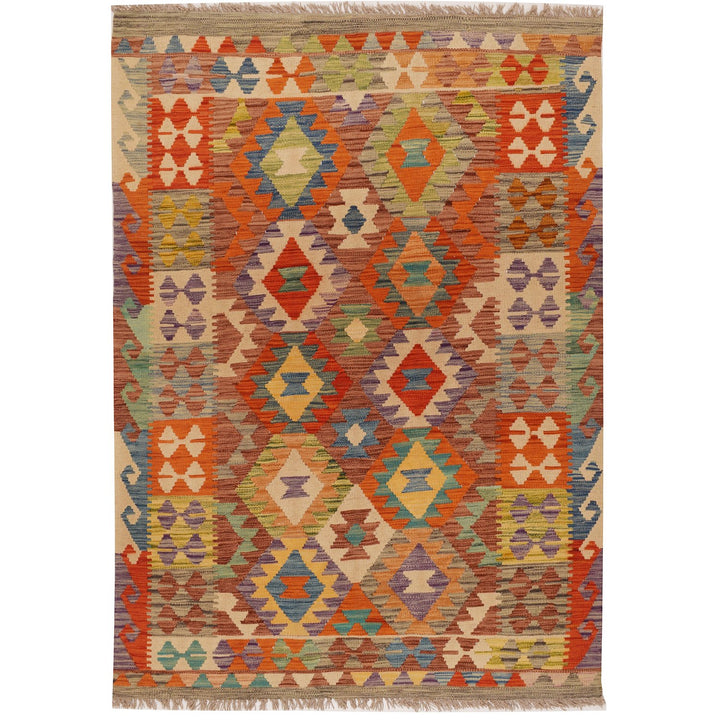 Vegetable Kilim 4' x 5' 7 (ft) - No. AL51415 - ALRUG Rug Store