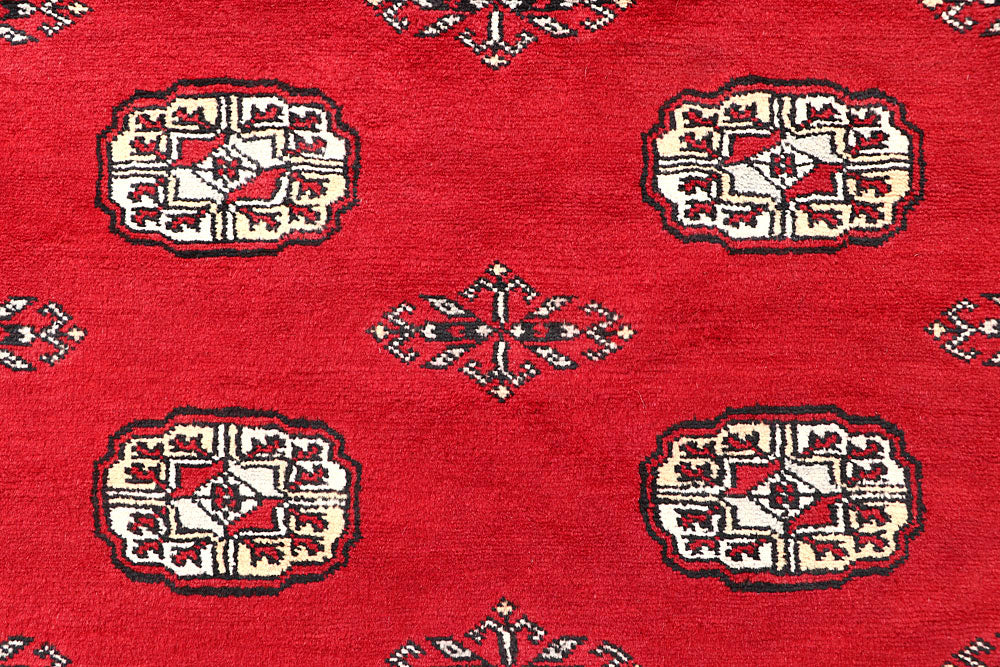 Red Bokhara 6' 11 x 6' 11 - No. 60811 - ALRUG Rug Store