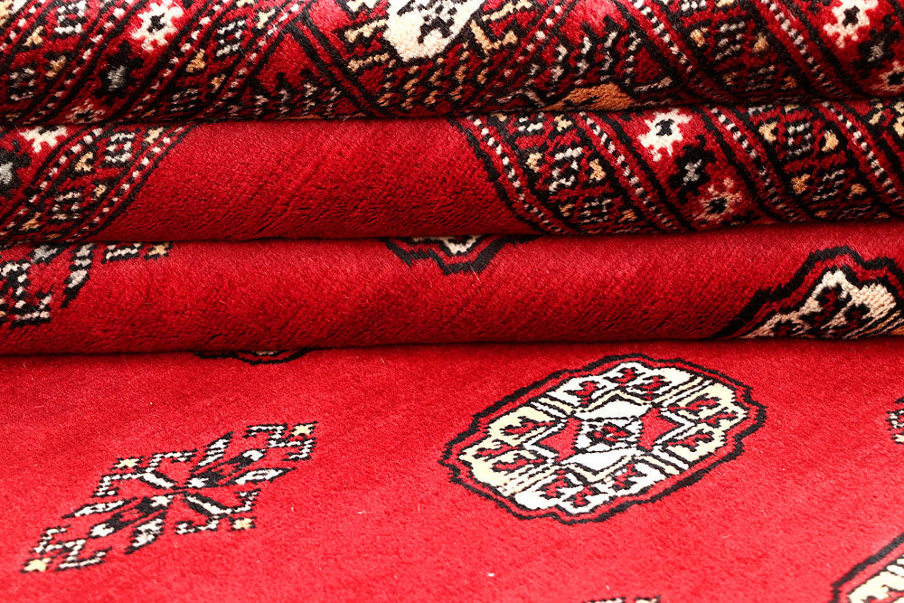 Red Bokhara 6' 11 x 6' 11 - No. 60811 - ALRUG Rug Store