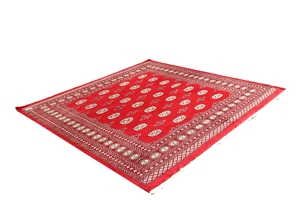 Red Bokhara 6' 11 x 6' 11 - No. 60811 - ALRUG Rug Store