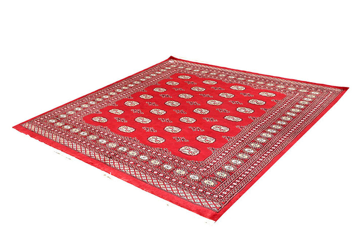 Red Bokhara 6' 11 x 6' 11 - No. 60811 - ALRUG Rug Store