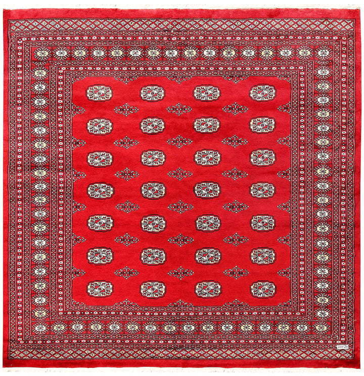 Red Bokhara 6' 11 x 6' 11 - No. 60811 - ALRUG Rug Store