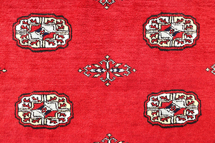 Red Bokhara 6' 7 x 6' 7 - No. 60812 - ALRUG Rug Store