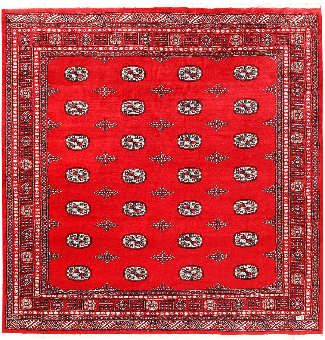 Red Bokhara 6' 7 x 6' 7 - No. 60812 - ALRUG Rug Store