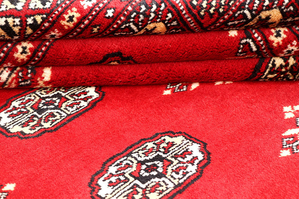Red Bokhara 6' 7 x 6' 8 - No. 60814 - ALRUG Rug Store