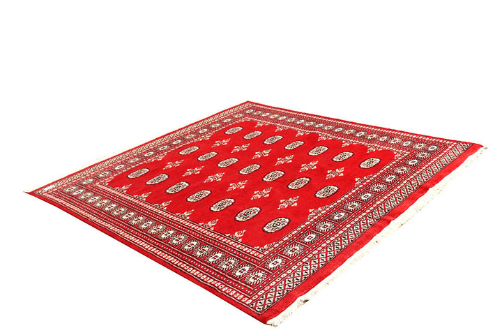 Red Bokhara 6' 7 x 6' 8 - No. 60814 - ALRUG Rug Store