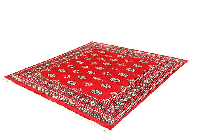 Red Bokhara 6' 7 x 6' 8 - No. 60814 - ALRUG Rug Store