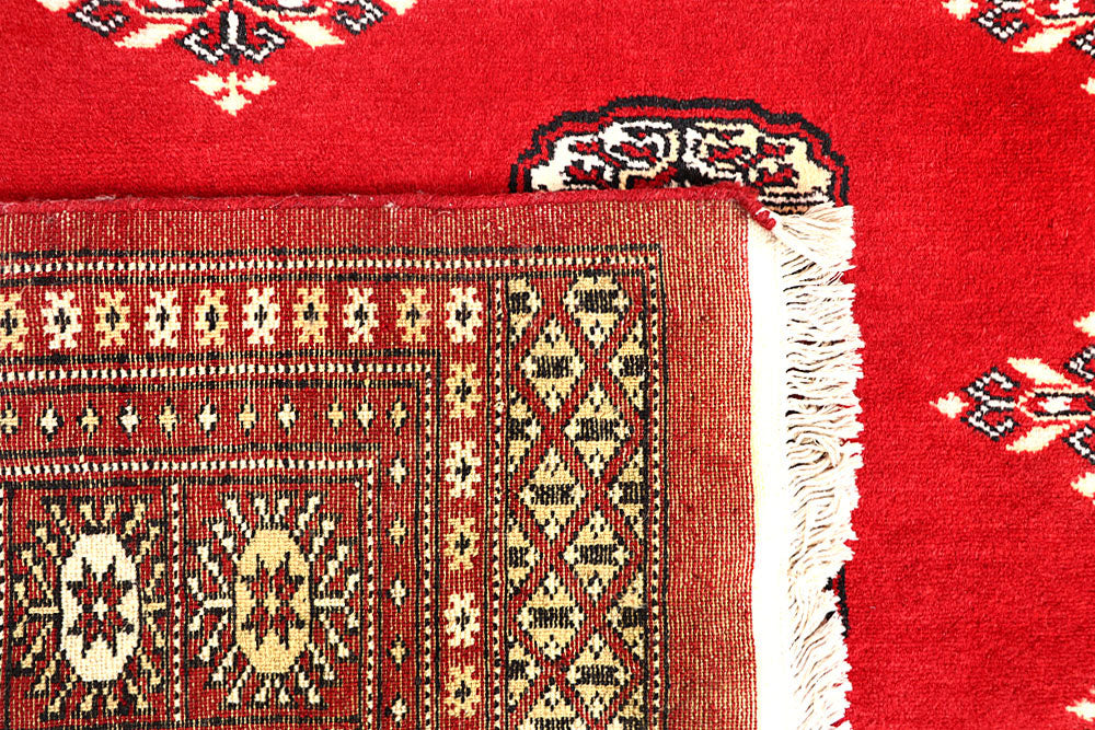 Red Bokhara 6' 7 x 6' 8 - No. 60814 - ALRUG Rug Store