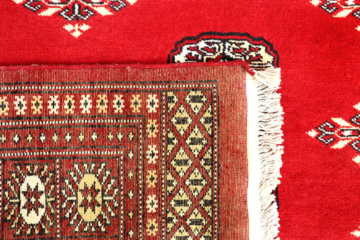 Red Bokhara 6' 7 x 6' 8 - No. 60814 - ALRUG Rug Store