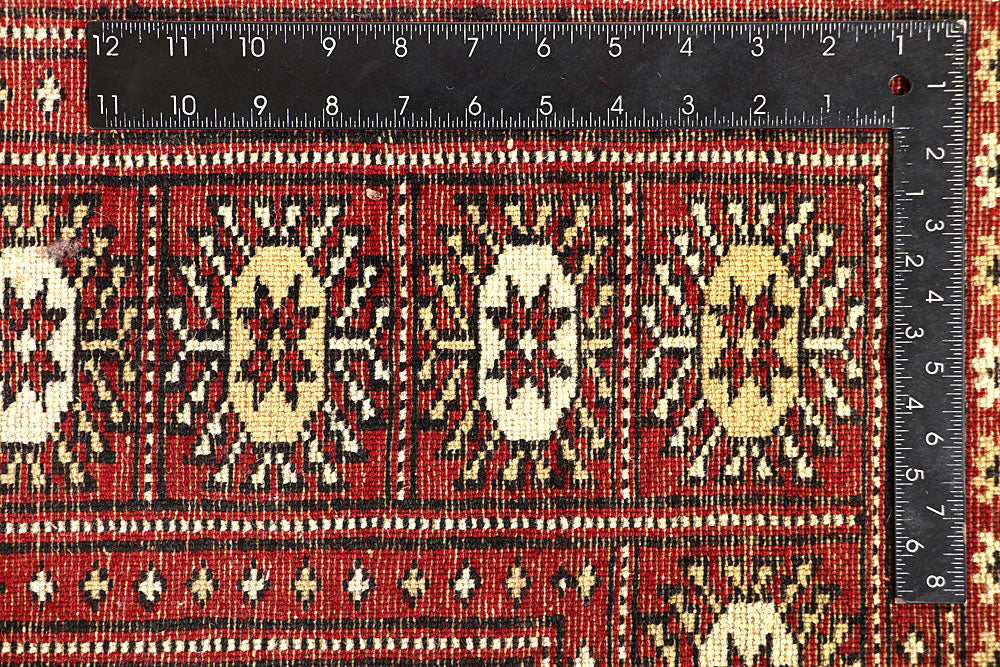 Red Bokhara 6' 7 x 6' 8 - No. 60814 - ALRUG Rug Store