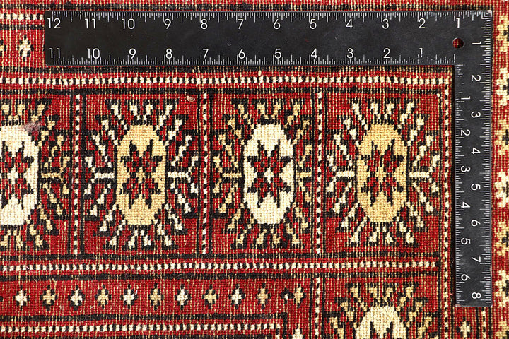 Red Bokhara 6' 7 x 6' 8 - No. 60814 - ALRUG Rug Store