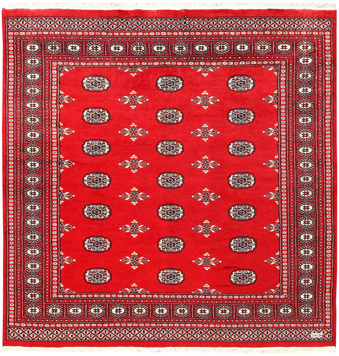 Red Bokhara 6' 7 x 6' 8 - No. 60814 - ALRUG Rug Store