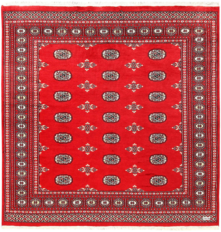 Red Bokhara 6' 7 x 6' 8 - No. 60814 - ALRUG Rug Store