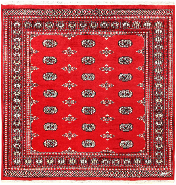 Red Bokhara 6' 7 x 6' 8 - No. 60814 - ALRUG Rug Store