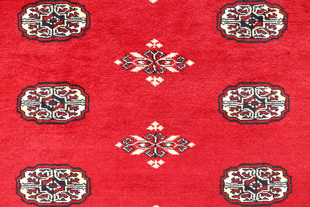 Red Bokhara 6' 5 x 6' 9 - No. 60815 - ALRUG Rug Store