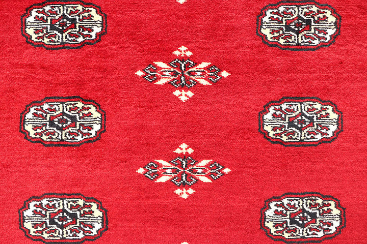 Red Bokhara 6' 5 x 6' 9 - No. 60815 - ALRUG Rug Store