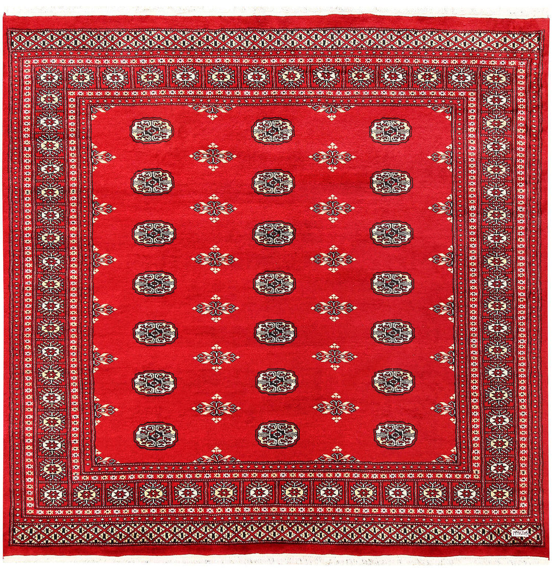 Red Bokhara 6' 5 x 6' 9 - No. 60815 - ALRUG Rug Store