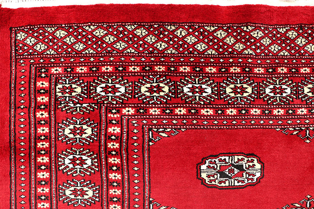 Red Bokhara 6' 8 x 6' 9 - No. 60816 - ALRUG Rug Store