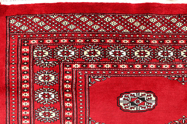 Red Bokhara 6' 8 x 6' 9 - No. 60816 - ALRUG Rug Store
