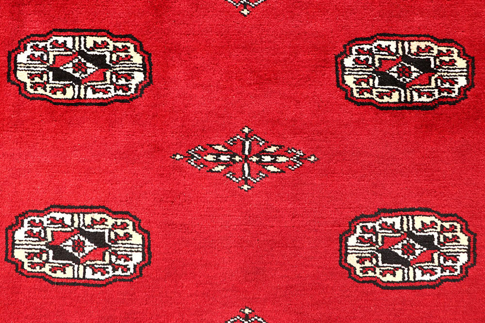 Red Bokhara 6' 8 x 6' 9 - No. 60816 - ALRUG Rug Store