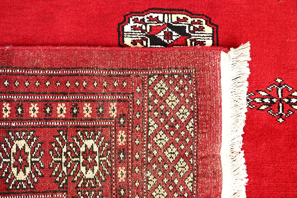 Red Bokhara 6' 8 x 6' 9 - No. 60816 - ALRUG Rug Store